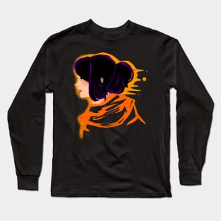 Orange Shadows Long Sleeve T-Shirt